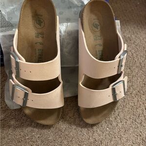 Birkenstock Arizona Big Buckle Women's Light Rose (Pink) Vegan Sandals 37 Narrow